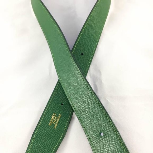 Hermes Blue / Green Reversible Constance Belt Set main image 6